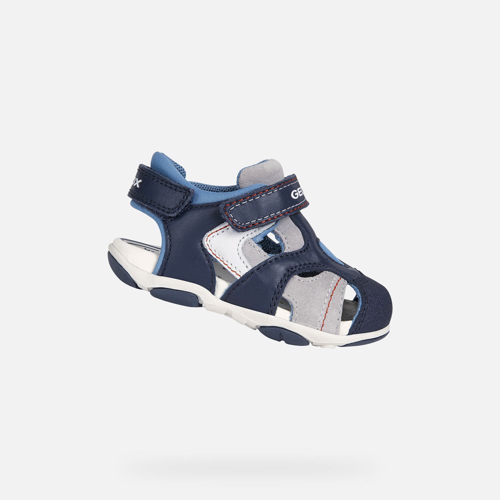 Sandalias Geox Bebe Azul Marinho - Agasim Boy - TXLSC7986